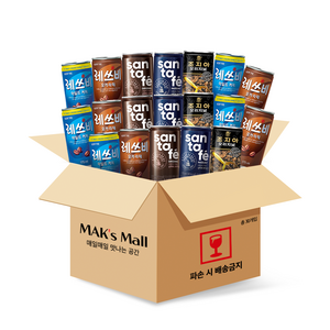 한모금 음료 세트 미니 캔 음료수, 한모금 커피음료 세트 30입, -