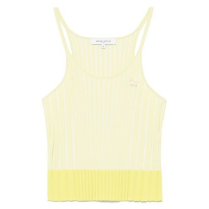 메종키츠네 베이비 폭스 패치 골지 탱크 탑