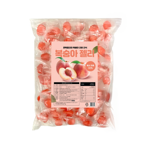 혜성식품 복숭아젤리 과일 간식, 1kg, 1개