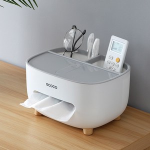 스테디얼 북유럽풍 수납 티슈케이스, 1개, 그레이