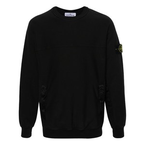 스톤 아일랜드 컴퍼스 배지 코튼 스웨트셔츠, 블랙계열, Standard XL(KR 105)