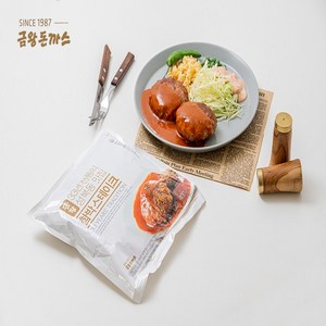 [금왕돈까스]함박스테이크 3봉(함박6개 소스6개), 400g, 3세트