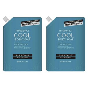 쿠마노 쿨 바디 솝 리필용, 800ml, 2개