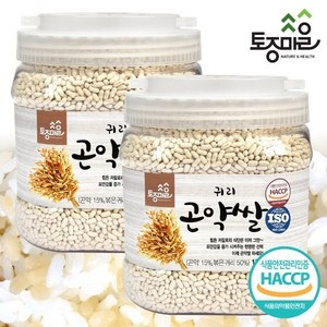 [토종마을]HACCP인증 귀리 곤약쌀 1kg X 2통, 2개