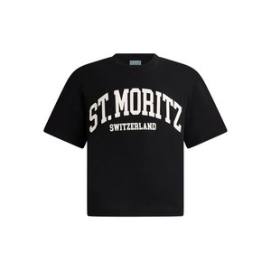 발리 생모리츠 프린트 티셔츠, 블랙계열, L(KR 105)