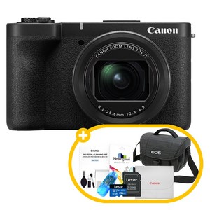 캐논코리아 정품 PowerShot V1 + 256GB + 3070가방 + SD리더기 + 힐링쉴드 보호필름 + 포켓융 + 청소도구 [파워샷 V1] / 브이로그 카메라