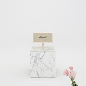 마블홀릭 마샬 스탠모어 스피커 전용 단(10cm) 스탠드 짧은 거치대 받침대, 화이트