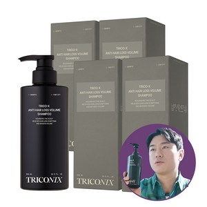 트리코닉스 트리코엑스 탈모완화 볼륨 샴푸, 500ml, 4개