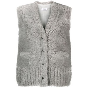 톰 브라운 V넥 시어링 질레, 그레이계열, Italy 36(KR 33)