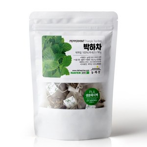 늘해찬 국내산 볶은 박하차 페퍼민트 삼각티백 대용량, 50개입, 1g, 1개