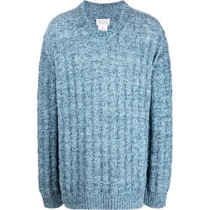 메종 마르지엘라 골지 니트 크루 넥 스웨터, 블루계열, Standard XS(KR 90)