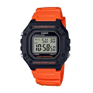 W-218H-4B2 카시오 CASIO 군인 스포츠 디지털 시계