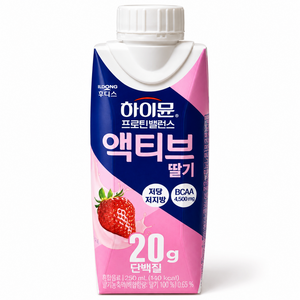 하이뮨 프로틴 밸런스 액티브 딸기, 250ml, 18개