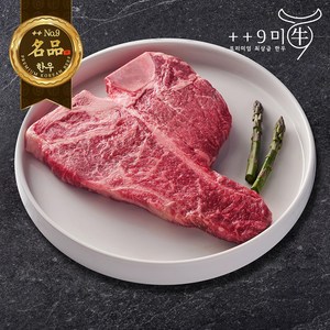 [구미우]1++9등급 한우 티본 스테이크 구이용(냉장) 최고급 한우 소고기 투뿔 넘버9, 1개