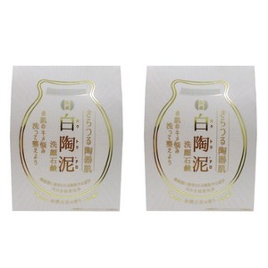 Pelican 화이트 세라믹 클레이 세안 비누, 100g, 2개입