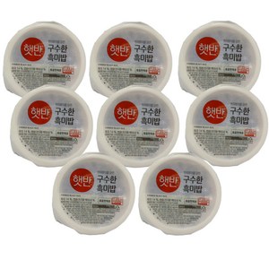 햇반 흑미밥, 210g, 8개