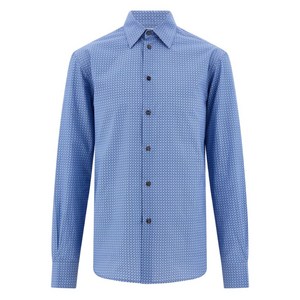 페라가모 모노그램 프린트 셔츠, 블루계열, L(KR 41)