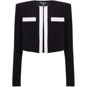 발망 스펜서 크레이프 크롭 재킷, 블랙계열, France 38(KR 66)