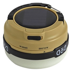 도플갱어아웃도어 LED 솔라 팝업 랜턴, 탄, 1개