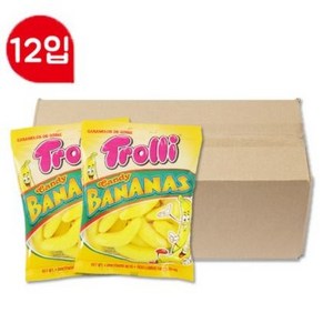 트롤리 캔디바나나 젤리, 100g, 12개