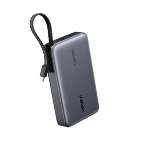 UGREEN 유그린 20000mAh 145W 보조배터리 C타입 케이블 일체형 노트북용 보조배터리 72Wh 초고속 충전 CCC인증 출장 필수템 맥북 프로/아이패드/아이폰/삼성 S25