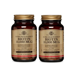 솔가 비오틴 10 000mcg 베지터블 캡슐, 120정, 2개