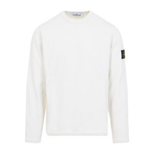 스톤 아일랜드 로고 디테일 스웨터, 화이트계열, Standard L(KR 100)