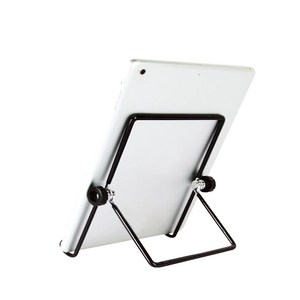 HISHOME 심플 접이식 휴대용 태블릿 거치대 휴대폰 겸용, 블랙, 소형