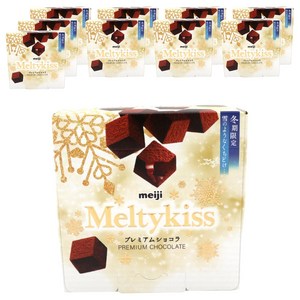 [10팩]일본 메이지 초콜릿 멜티 키스 프리미엄 쇼콜라 52g x 10팩 대용량, 52g, 10개