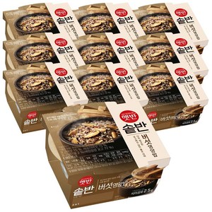 햇반 솥반 버섯영양밥, 200g, 10개