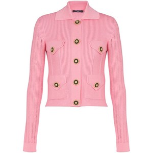 발망 로고 자수 니트 가디건, 핑크계열, France 38(KR 66)