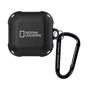 내셔널지오그래픽 러기드 범퍼 케이스, 버즈라이브/버즈프로/버즈2, 블랙