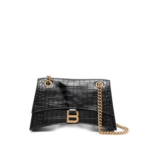 발렌시아가 크로커다일 엠보스드 스몰 숄더 백