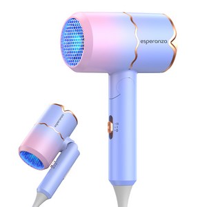 ESPERANZA 접이식 초경량 파워강풍 휴대용 드라이기 1800W