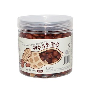 지구마을 제주 우도 볶은땅콩, 200g, 1개