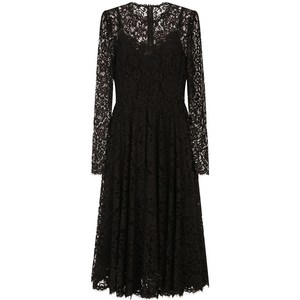 돌체앤가바나 레이스 긴소매 드레스, 블랙계열, Italy 38(KR 33)