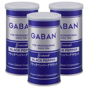 가반 포 프로페셔널 블랙 페퍼 그라운드 캔, 100g, 3개