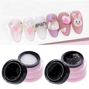 쪼물젤 엠보젤8ml 화이트 투명 네일아트엠보젤, 쪼물젤8ml-투명, 1개, 8ml