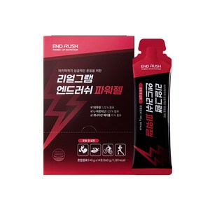 엔드러쉬 에너지젤 파워젤 메이플시럽 아르기닌 타우린 크레아틴 서플먼트, 1박스, 14회분