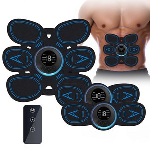 Garrl 저주파 운동기구 EMS 무선 복근 패드 EMS 운동기구 복복 팔근육 홈트레이닝 리모컨 포함