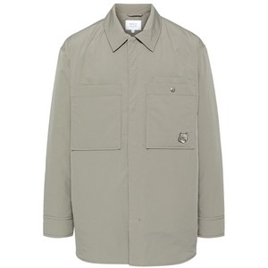메종키츠네 폭스 헤드 패딩 셔츠, 그린계열, Standard L(KR 105)