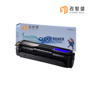 [리빙셀] 삼성토너 CLT-504S 호환토너 CLP415N CLX4195N SLC1404W 1453FW 1454FW 1454N 1810W 1860FW 재생, 파랑, 1개
