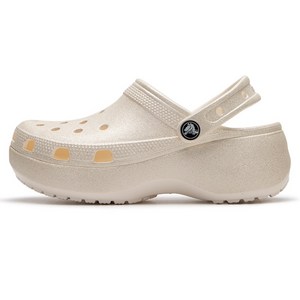 크록스 여성 클래식 플랫폼 글리터 클로그W 아쿠아슈즈 207241-0WV