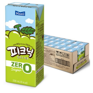 피크닉 제로 청포도, 200ml x 24개, 24개, 200ml