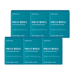 에스더포뮬러 여에스더 멜라토닌 식물성 멜라토닌 6박스