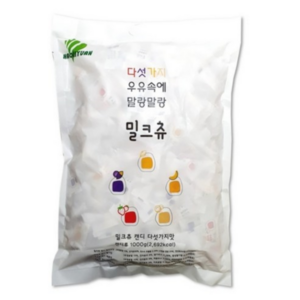 밀크츄 캔디 다섯가지맛, 1kg, 2개