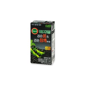 베지밀 검은콩과 검은참깨 두유, 190ml, 16개