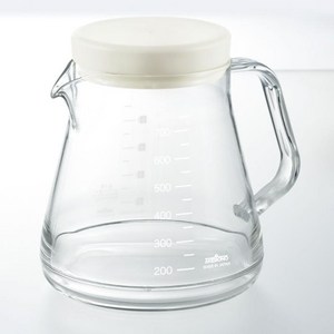 아케보노 커피 서버 스트롱 화이트, 750ml, 뚜껑 + 커피서버, 1개