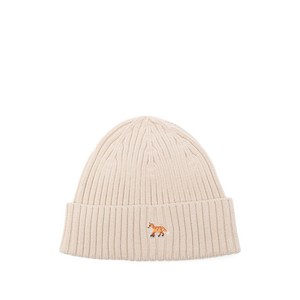 메종키츠네 골지 자수 비니