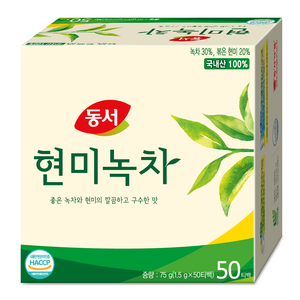 동서 현미녹차 티백, 1.5g, 50개입, 1개